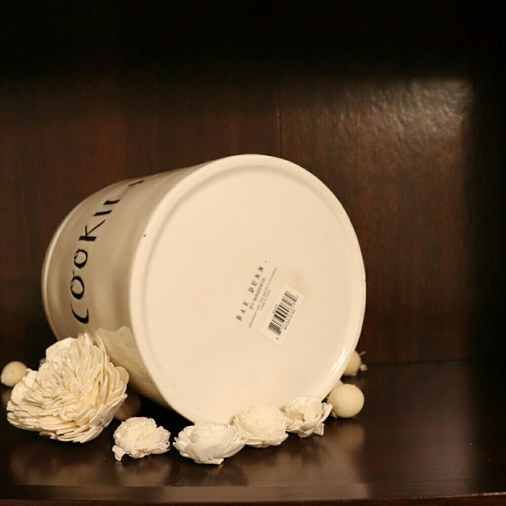 🆕 Rae Dunn Cookie Jar Crown Collection Stem Print - Picture 6 of 6